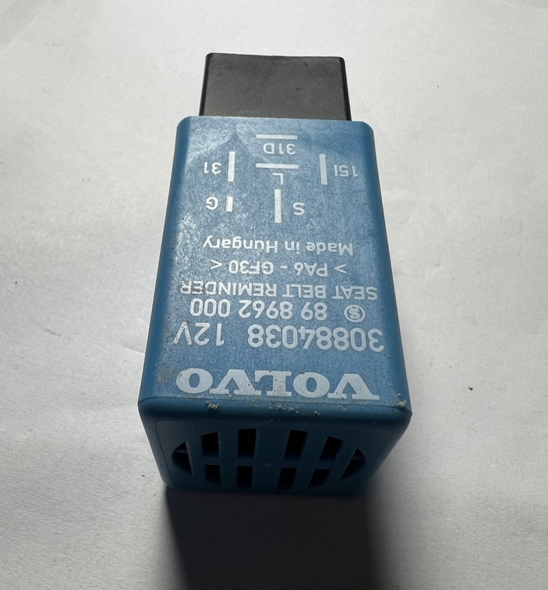 2000 2001 2002 Volvo S40 Seat Belt Reminder Relay OEM 30884038, 89 8962 000