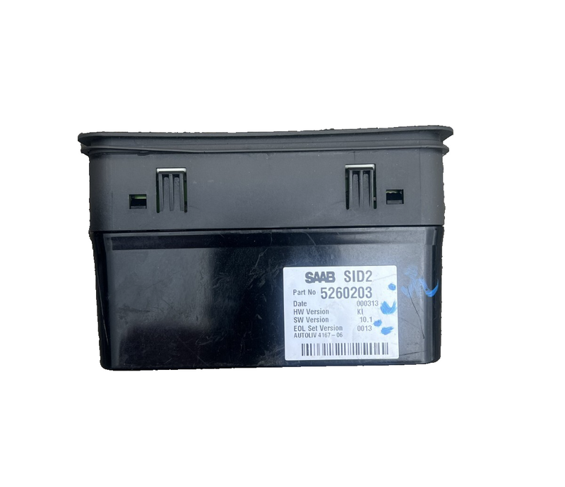 1998 1999 2000 2001 2002 2003 Saab 9-3 SID2 Information Clock Radio Display