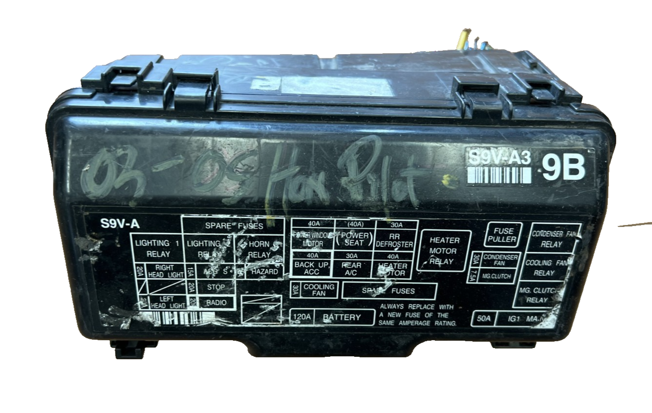 03-08 Honda Pilot EX 3.5L Engine Compartment Fuse Box Relay Junction Block OEM