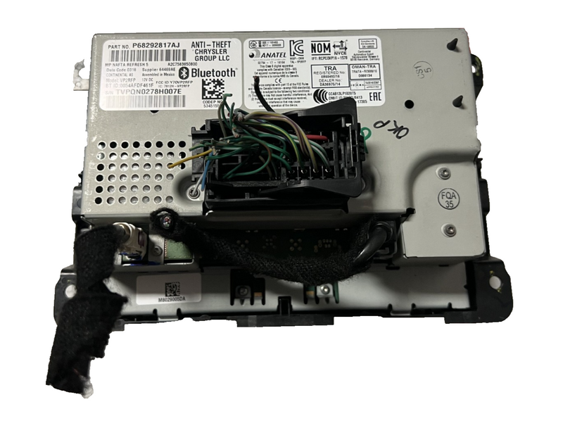 2017 2018 2019 2020 Jeep Compass 5" Screen Radio Display Receiver 68292817AJ