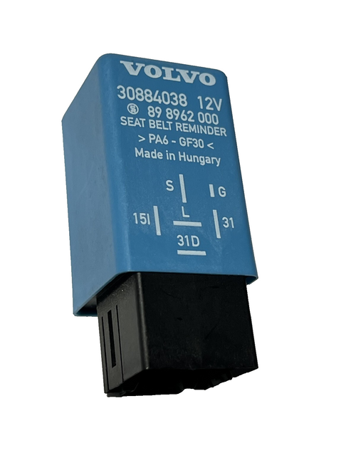 2000-2002 Volvo S40 Seat Belt Reminder Relay OEM 30884038, 89 8962 000