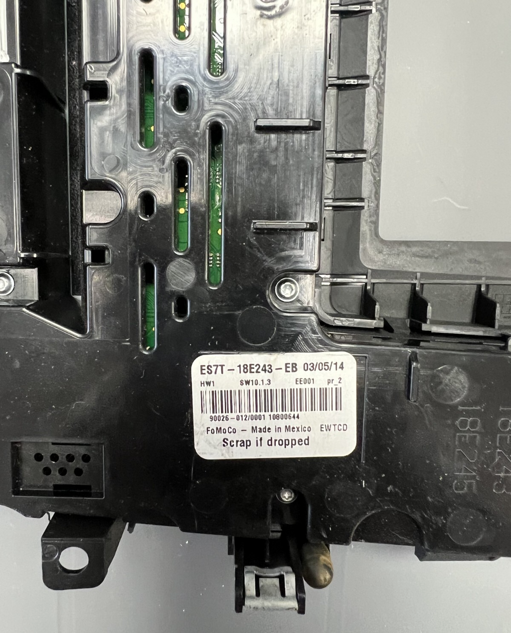 2014-2015 Ford Fusion AC Heater Climate Radio Control Switch Panel Bezel OEM