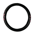 Steering Wheel Cover Ladies Lady Design Pink Black for Comfort Grip by Unbranded