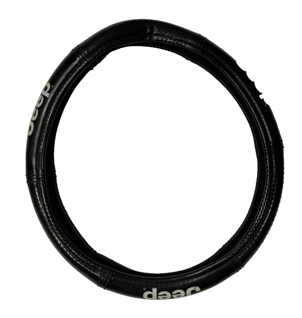 Jeep Steering Wheel Cover Synthetic Black for Car Truck SUV
