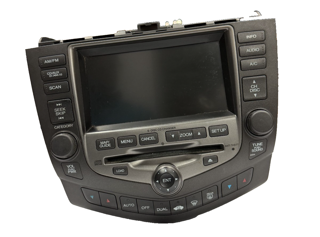 2003-2007 Honda Accord Navigation Radio CD Climate Control 39051 SDA L510 M1