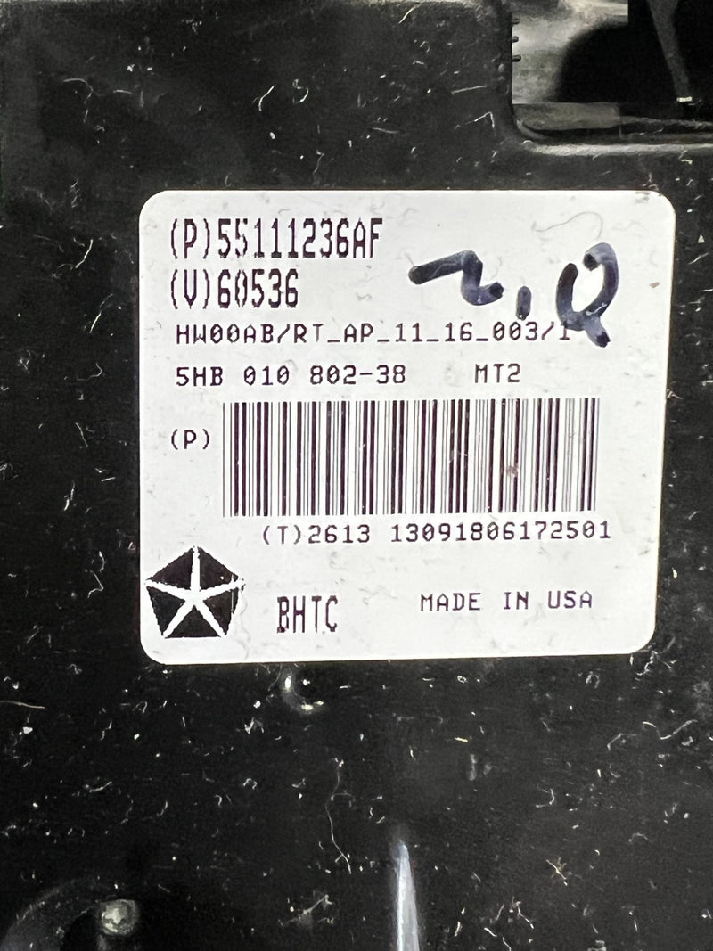 2011-2016 Dodge Caravan Climate Temperature Heater Control Panel 55111236AF