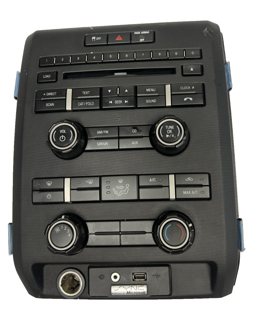 Stereo AC Climate Control Switch Face Plate Bezel fits 2011-2014 Ford F150 F-150