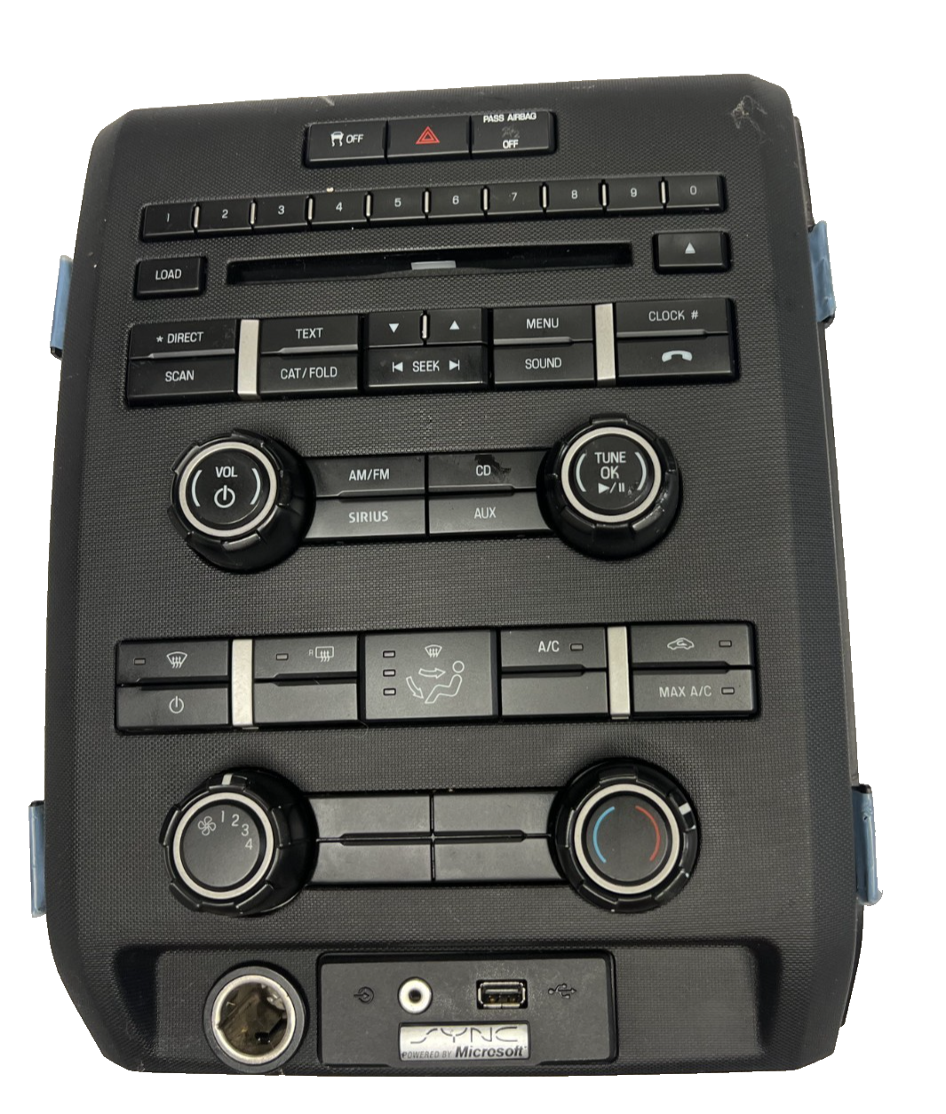 Stereo AC Climate Control Switch Face Plate Bezel fits 2011-2014 Ford F150 F-150