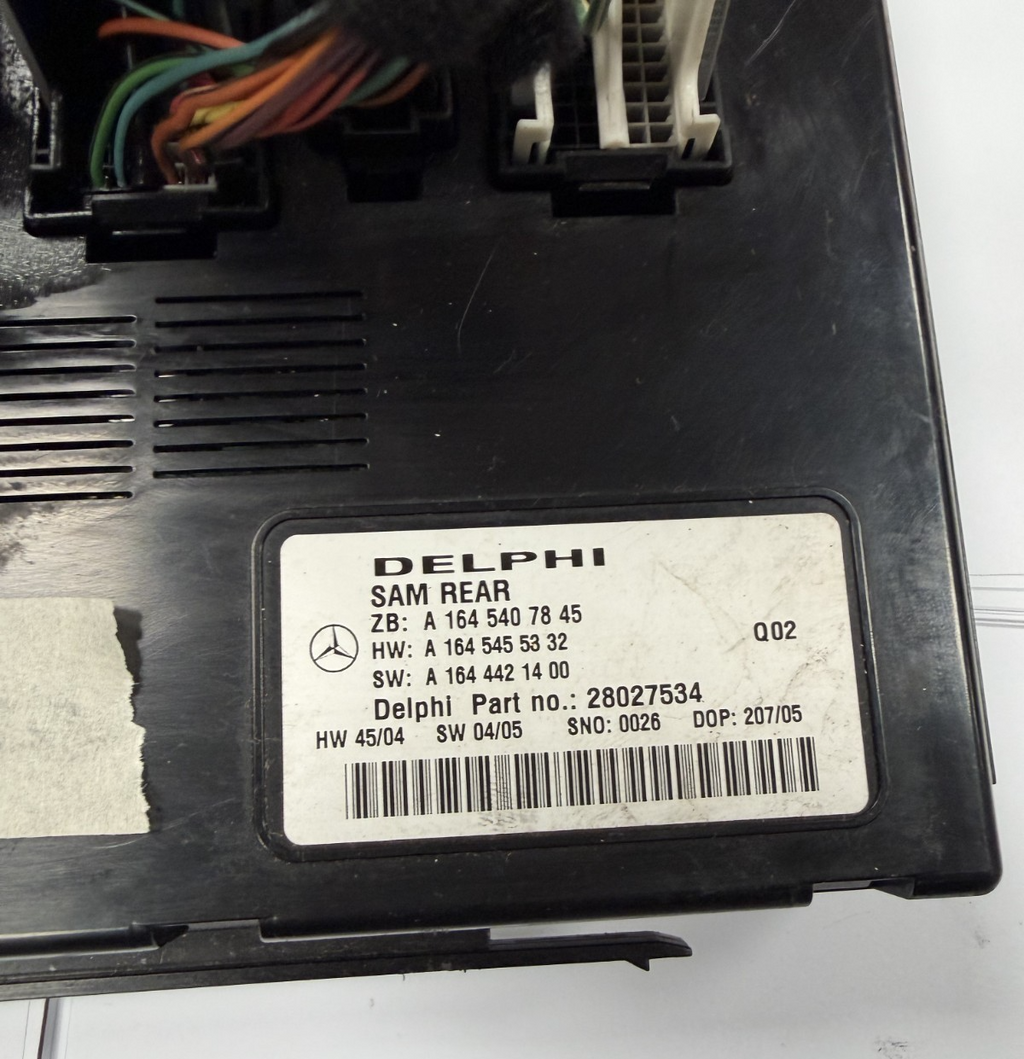 06-12 Mercedes ML350 Rear SAM Signal Acquisition Control Module 28027534