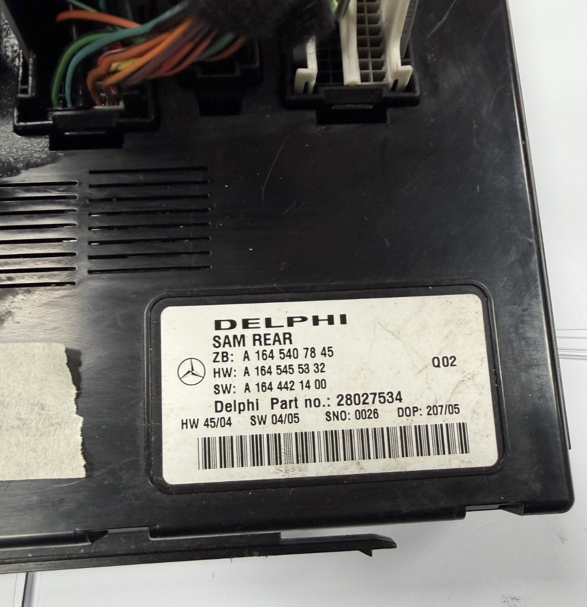 06-12 Mercedes ML350 Rear SAM Signal Acquisition Control Module 28027534