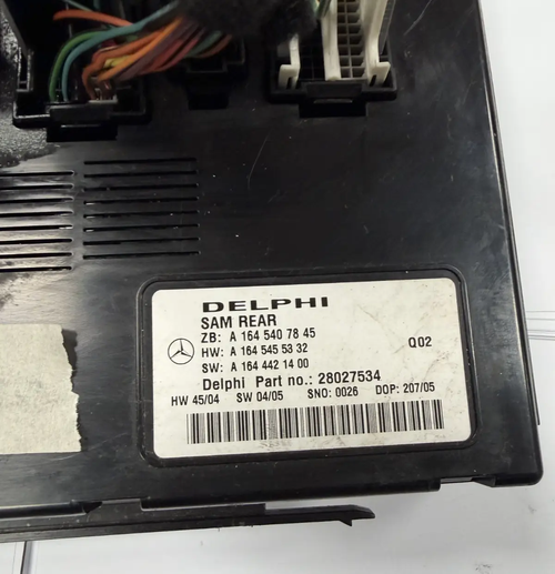 06-12 Mercedes ML350 Rear SAM Signal Acquisition Control Module 28027534 by Delphi