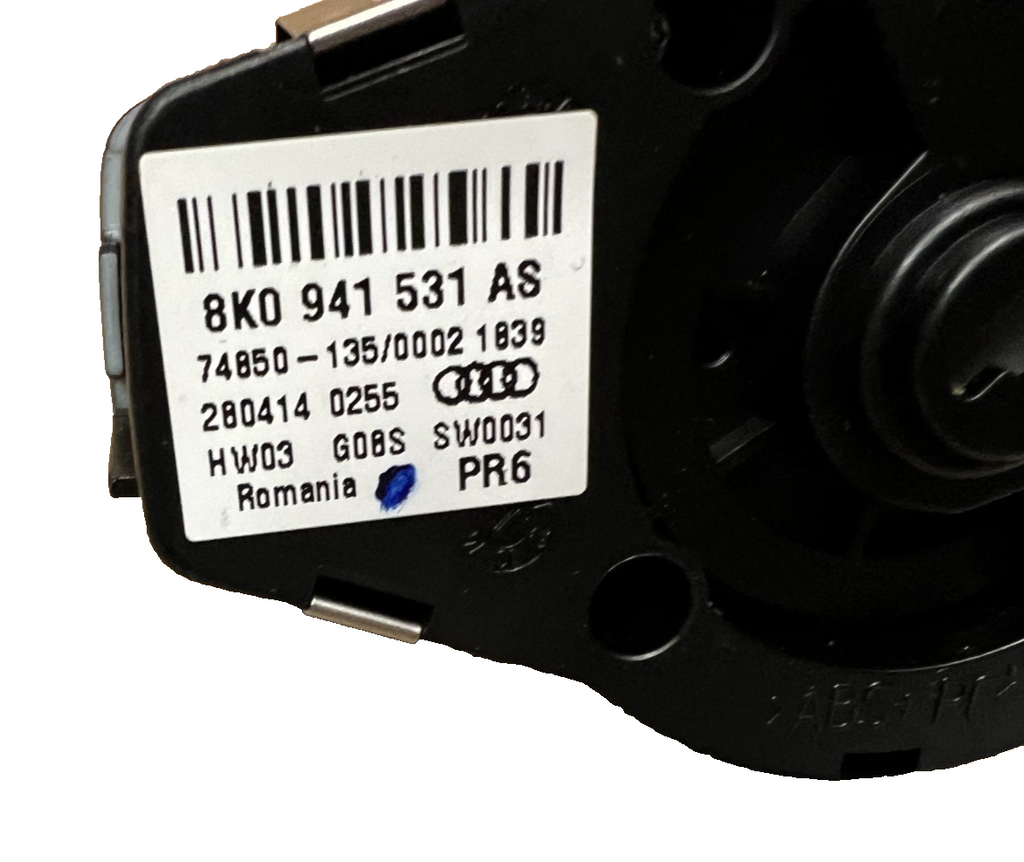 Headlight Fog Light Switch 8K0941531AS fits 2009-2016 Audi A4 S4 A5 S5 Q5 8R