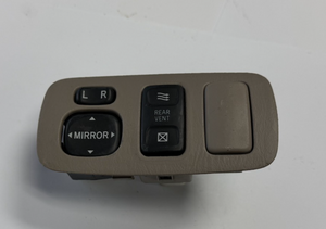 Toyota Sienna Wing Mirror Rear Vent Control Switch Assembly 2004-2010