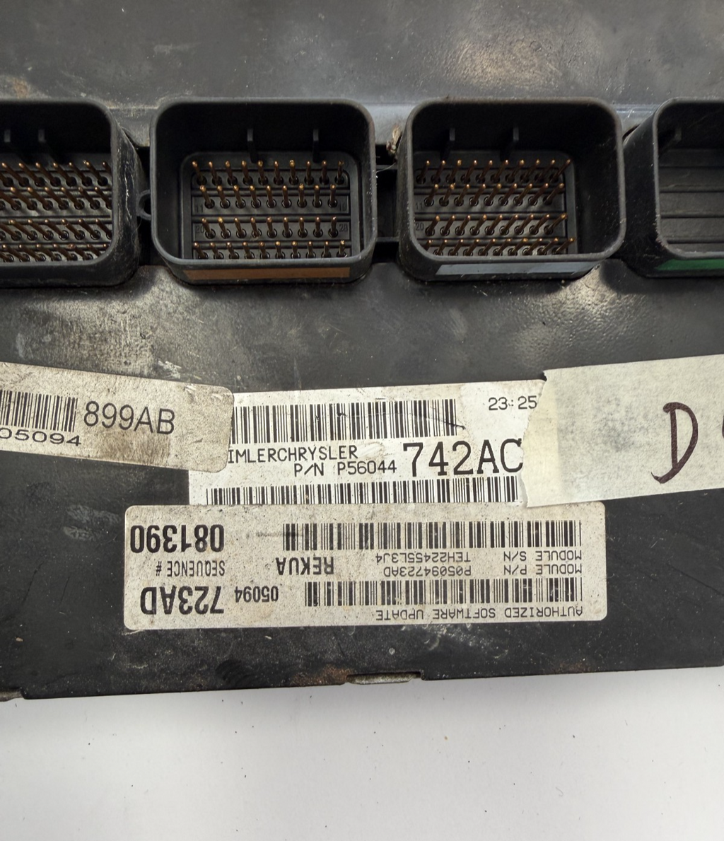 2006 Jeep Grand Cherokee Engine Computer Module ECM ECU 05094723AD, 56044742AC