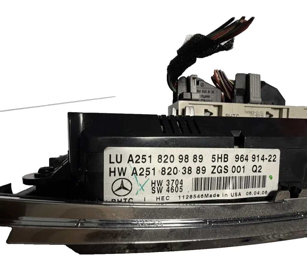 2006-2008 Mercedes-Benz W164 AC Heater Climate Control Panel 5HB 964 914 22 by Mercedes-Benz