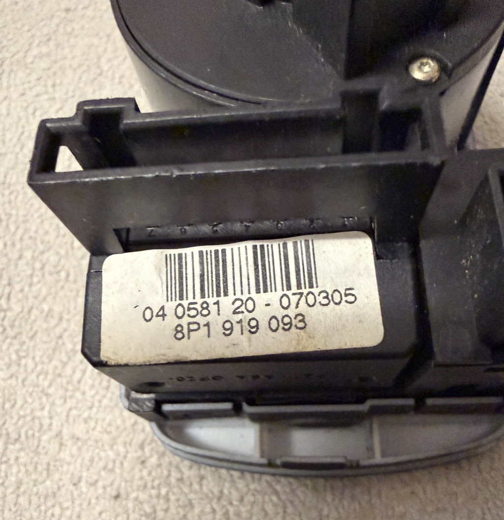 2008-2010 Audi TT Headlight Fog Light Interior Dimmer Switch 8P1 919 093
