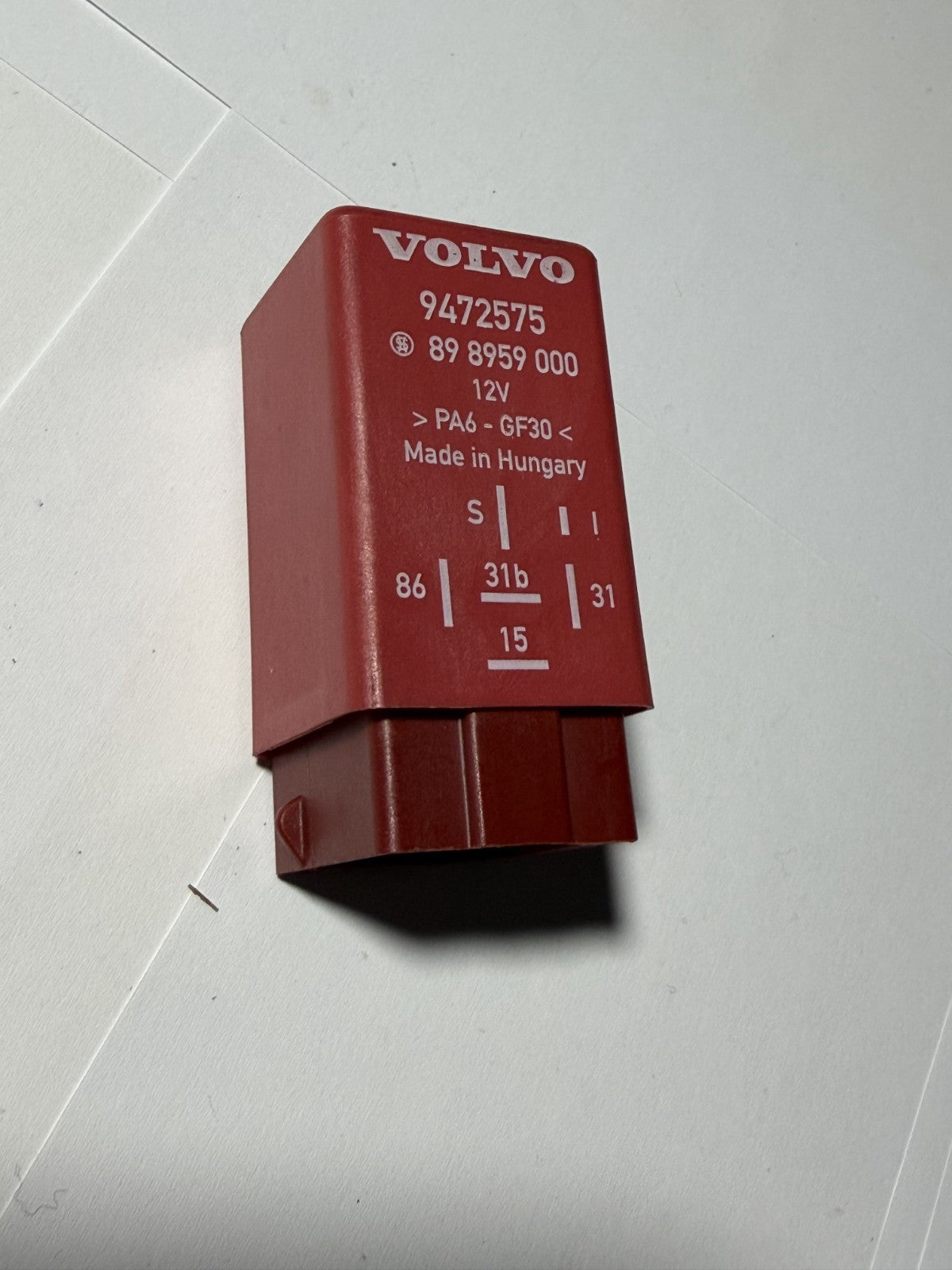 Intermittent Relay 12V 9472575, 89 8959 000 fits 2001 2002 2003 2004 Volvo V70