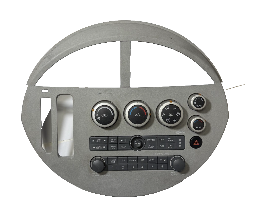 2004-2006 Nissan Quest Climate CD SAT Radio Player Bezel Panel 28098 ZM00A