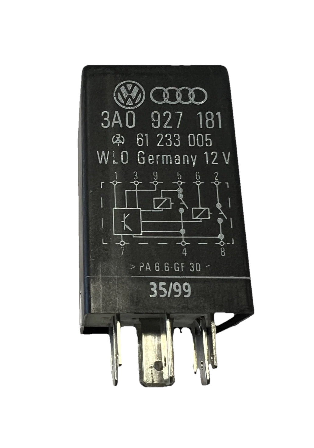 1999-2005 Volkswagen Jetta Accessory Power Relay OEM 3A0-927-181, 61 233 005