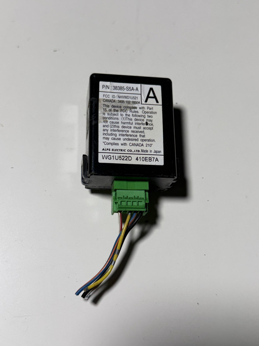 01 02 03 04 05 Honda Civic Keyless Entry Receiver Module 38385 S5A A, 410EB7A