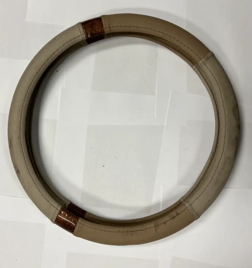 Steering Wheel Cover Tricolor Tan for Steering Wheel Protection Universal Fit by Unbranded