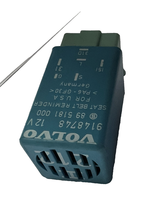 Volvo Warning Seat Belt Relay 12V 9148748 fits Volvo V70 C70 S70 V40 S40