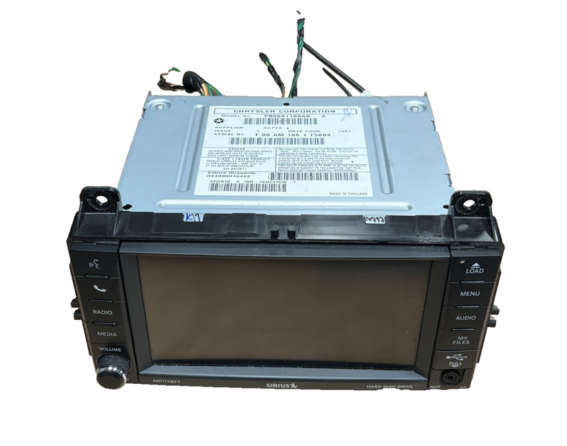 Multimedia Navigation Head Unit 05091188AB fits 12 2012 Jeep Grand Cherokee