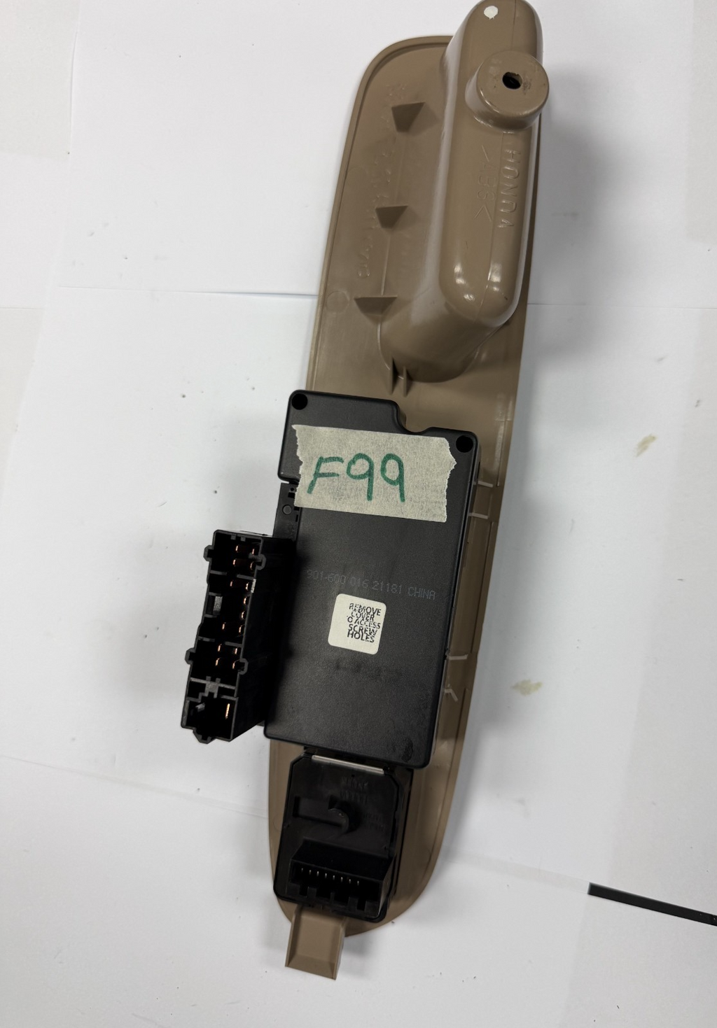 97 1997 Honda Accord Power Window Control Switch Left LH Driver Side Tan