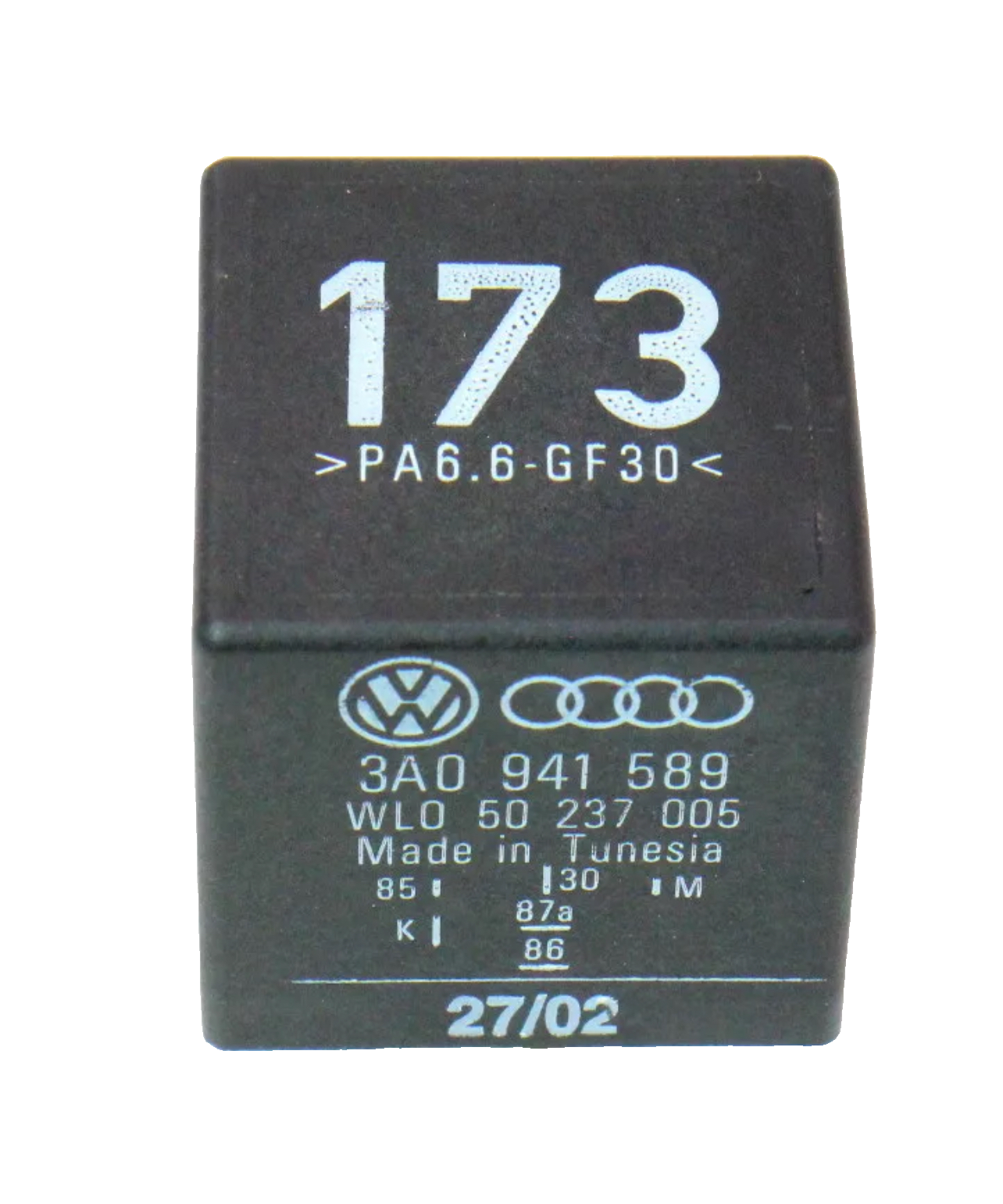 1999-2002 Volkswagen Cabrio Daytime Running Lights Relay #173 OEM 3A0 941 589