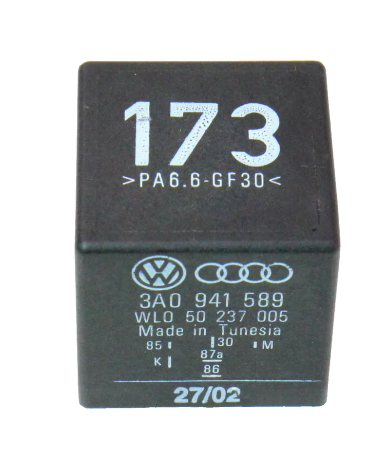 1999-2002 Volkswagen Cabrio Daytime Running Lights Relay #173 OEM 3A0 941 589