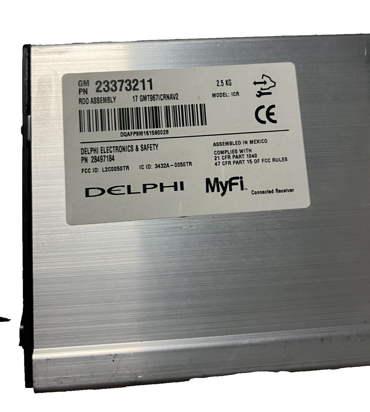 2016-2017 Chevrolet Traverse GPS Navigation Radio Control Panel 23373211