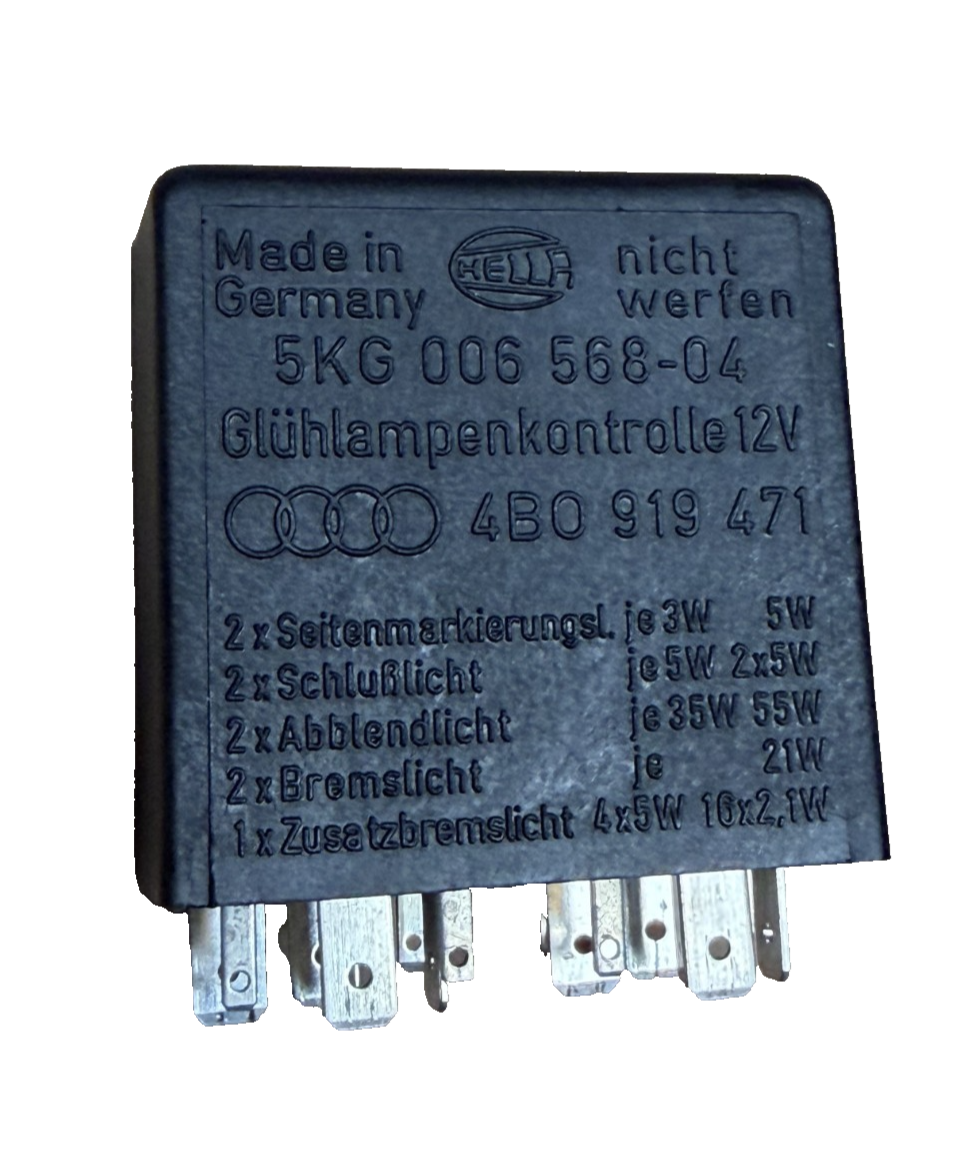 1998-2002 Audi A4 A6 A8 Light Control Relay Module 4B0 919 471, 5KG 006 568 04