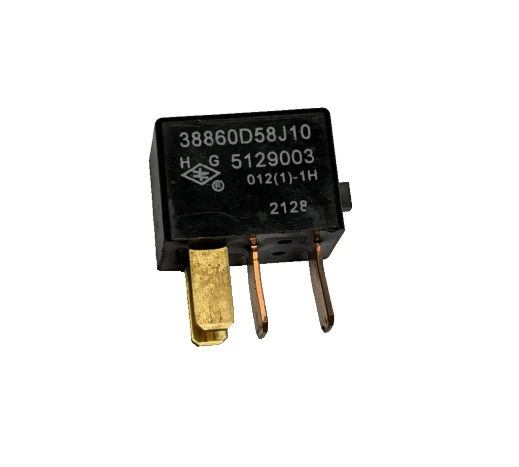 4 Pin Automotive Relay 012(1)-1H 38860D58J10, 5129003 Black by Unbranded
