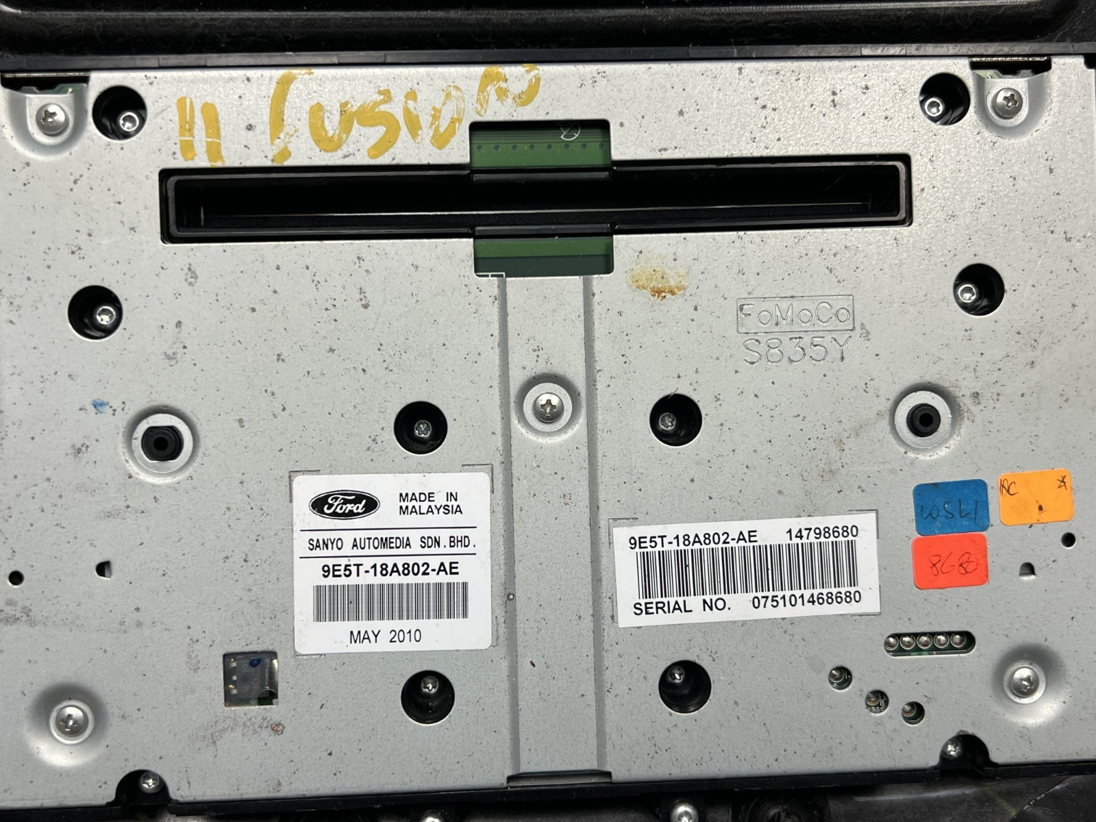 2010 2011 2012 Ford Fusion AC Heater Climate Radio Control Panel 9E5T 18A802 AE