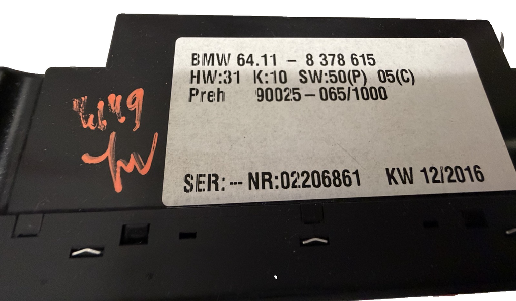 HVAC AC Heater Temperature Climate Control Switch 8378615 fits 00-06 BMW E53 X5
