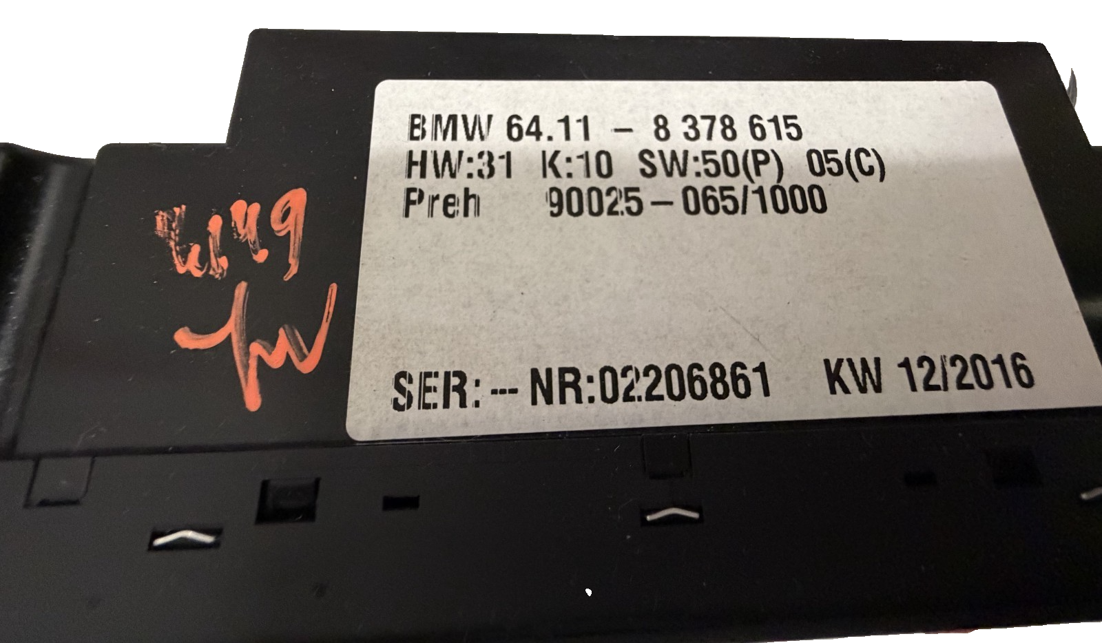 HVAC AC Heater Temperature Climate Control Switch 8378615 fits 00-06 BMW E53 X5