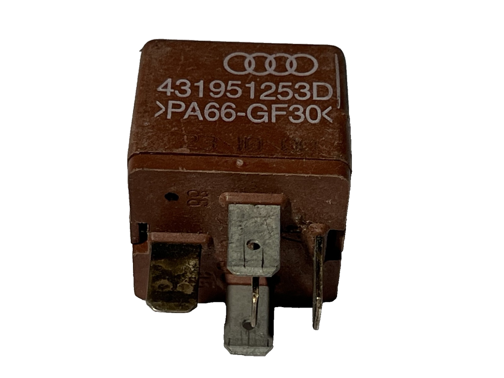 Genuine Audi Multi-Purpose 5-Pin Relay 12V OEM 431951253D Brown