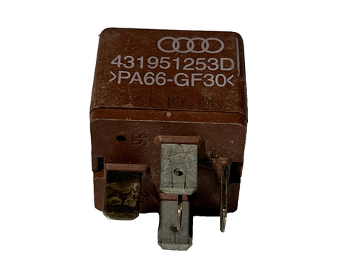 Genuine Audi Multi-Purpose 5-Pin Relay 12V OEM 431951253D Brown