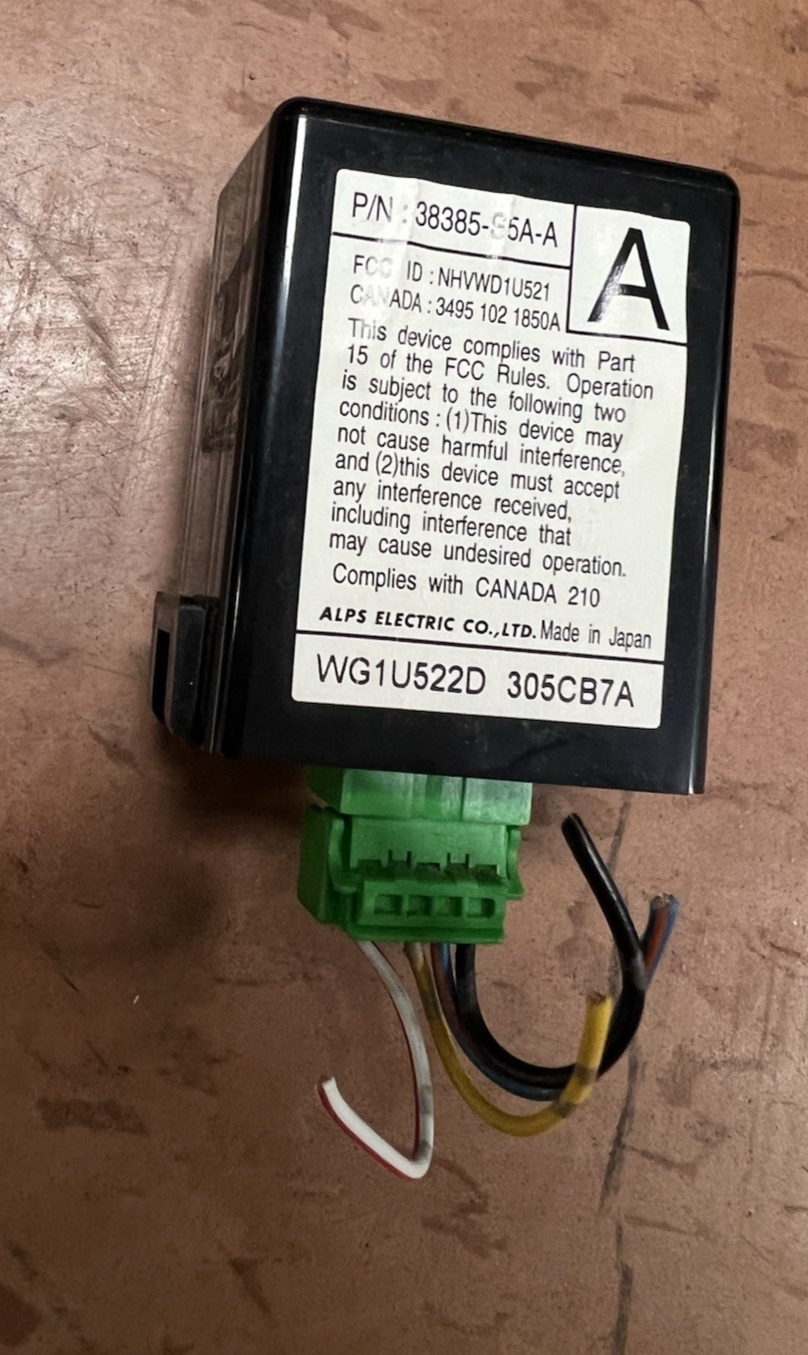 01 02 03 04 05 Honda Civic Keyless Entry Receiver Module 38385 S5A A, WG1U522D
