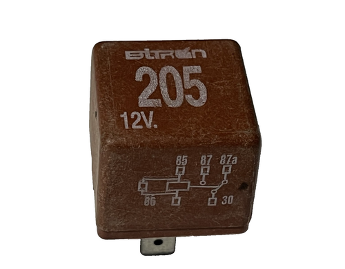 Genuine Audi Multi-Purpose 5-Pin Relay 12V OEM 431951253D Brown