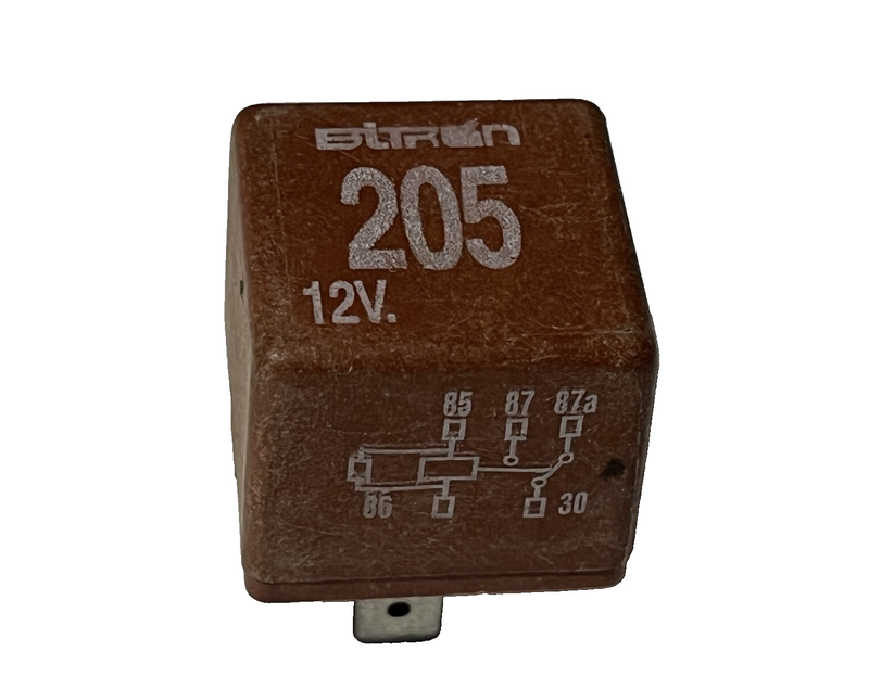 Genuine Audi Multi-Purpose 5-Pin Relay 12V OEM 431951253D Brown