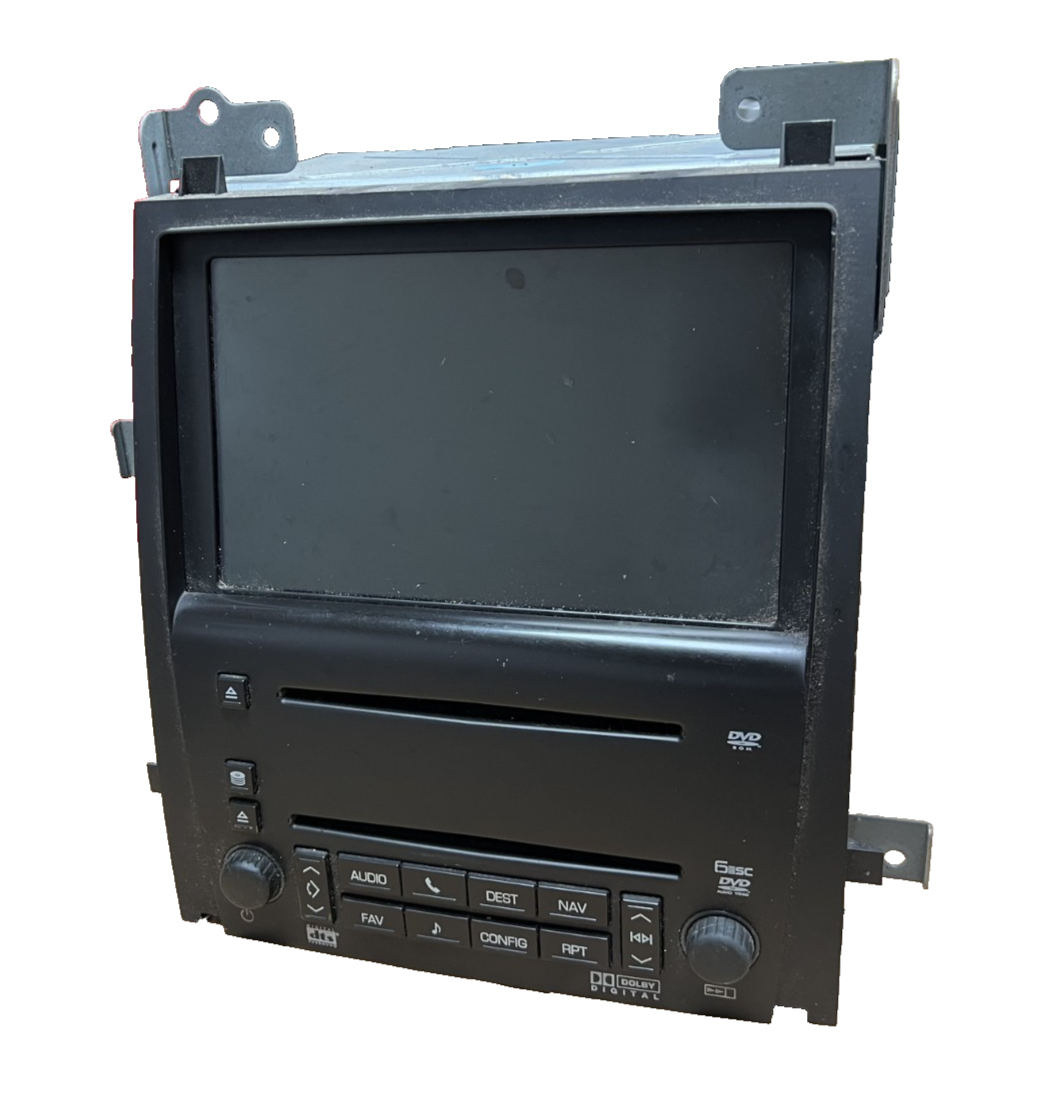 07-09 Cadillac Escalade Navigation Screen Monitor Radio Map AM FM Head 25890527