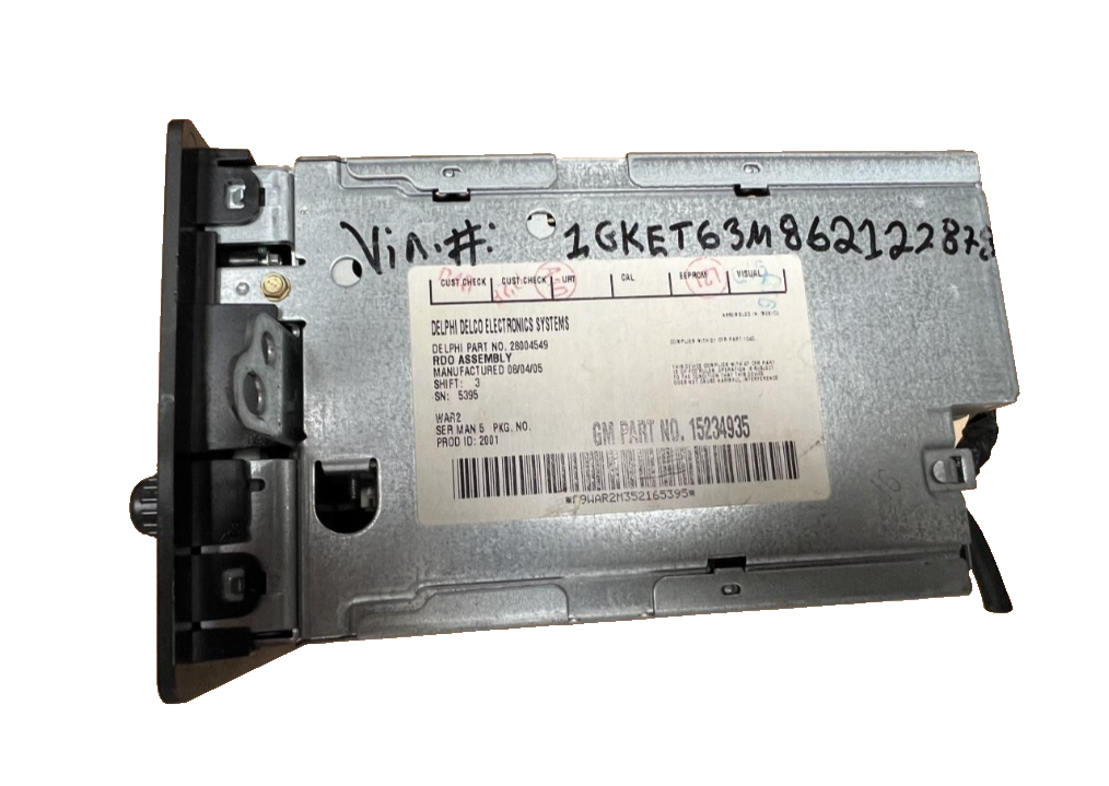 2003-2006 Chevrolet Silverado 6 Disc Changer AM FM Radio Stereo CD Player OEM