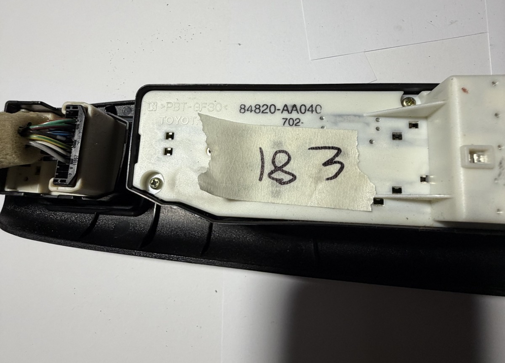 2002-2005 Toyota Camry Master Window Switch Left LH Driver 84820 AA040 Brown