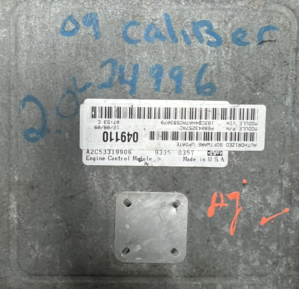 2009 2010 Dodge Caliber Engine Computer Control Module ECM OEM 68043257AC