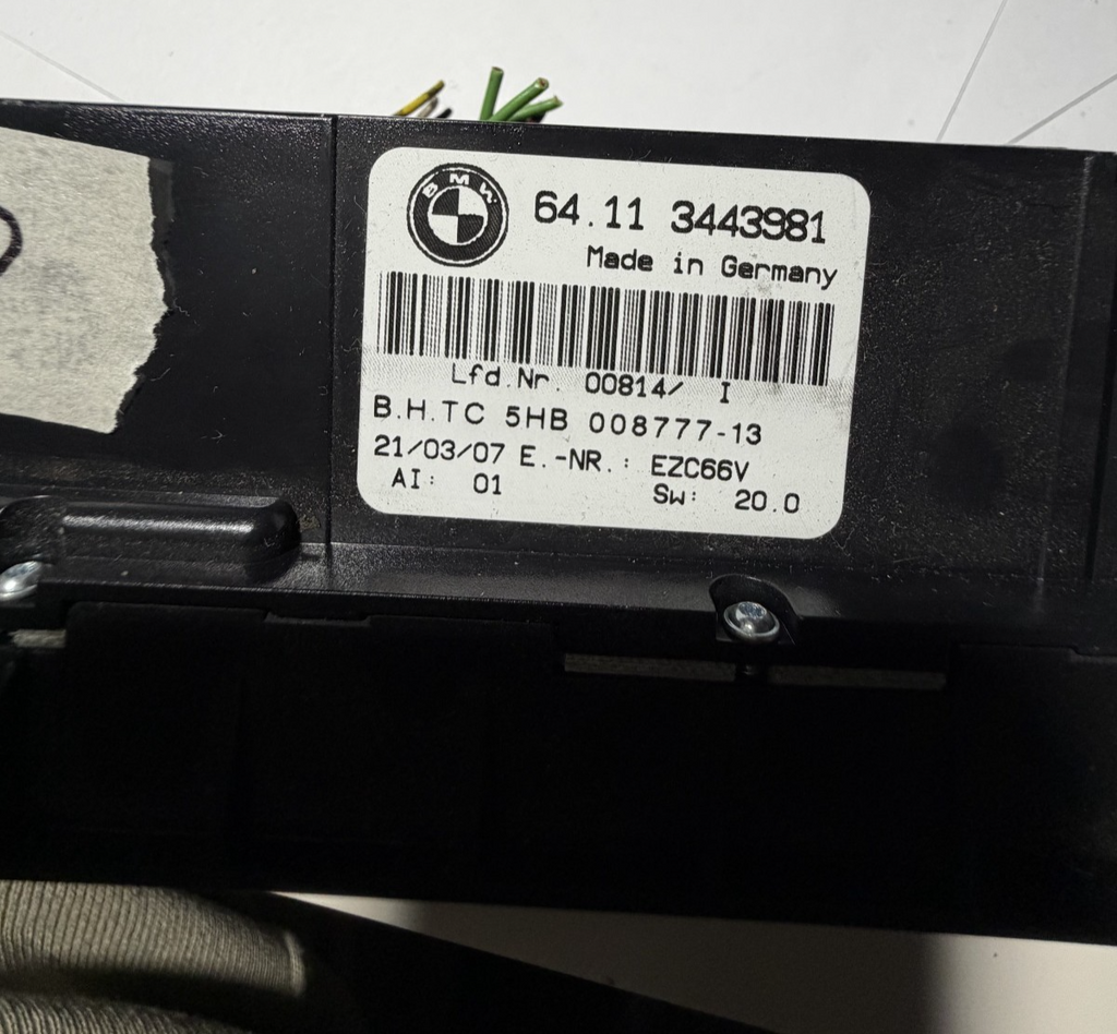 AC Temperature Heater Climate Control Panel 3443981 fits 2004-2010 BMW E83 X3