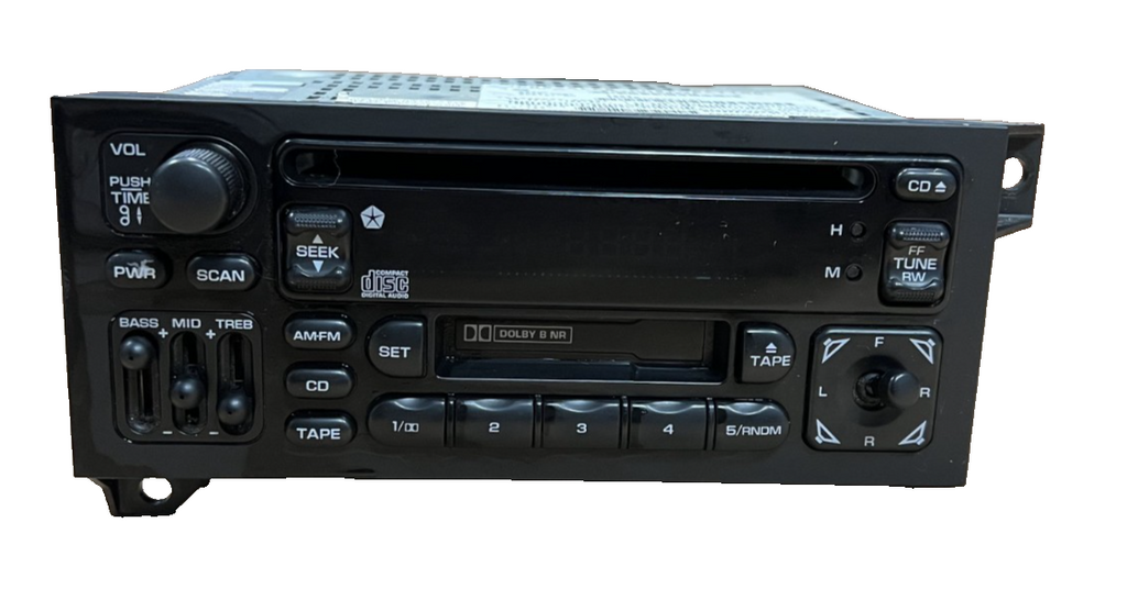 AM FM Radio Cassette CD Player Receiver fits 1998 1999 2000 Dodge Grand Caravan