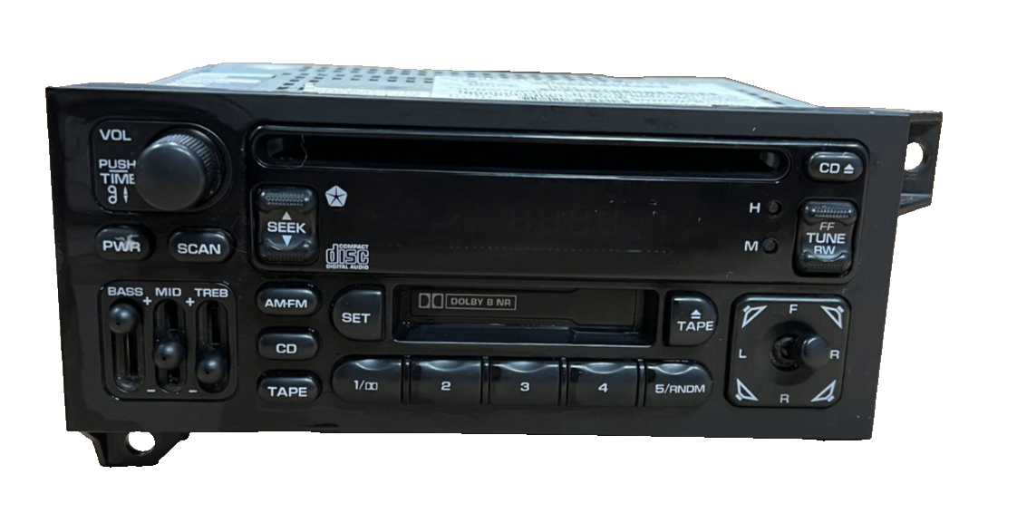 AM FM Radio Cassette CD Player Receiver fits 1998 1999 2000 Dodge Grand Caravan