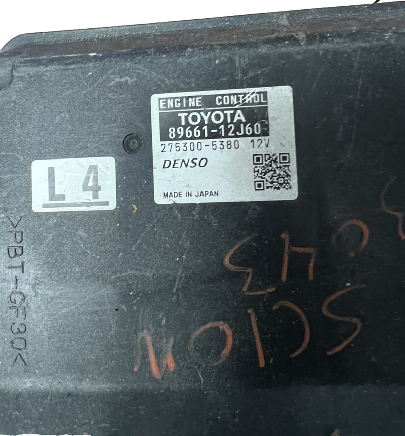 2008-2010 Scion xB Engine Electronic Control Module OEM 89661-12J60, 275300-5380