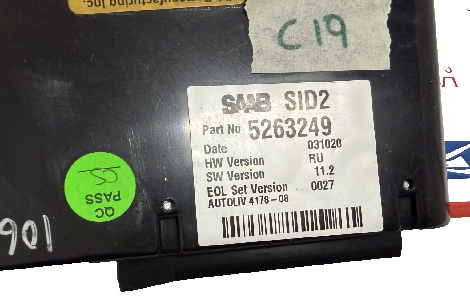 SID2 Information Info Display 5263249 Black fits 1999-2003 Saab 9-5 95